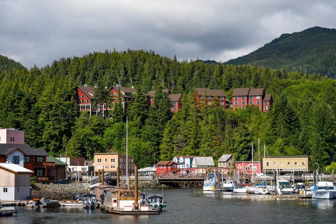 Porto de Ketchikan no Alasca