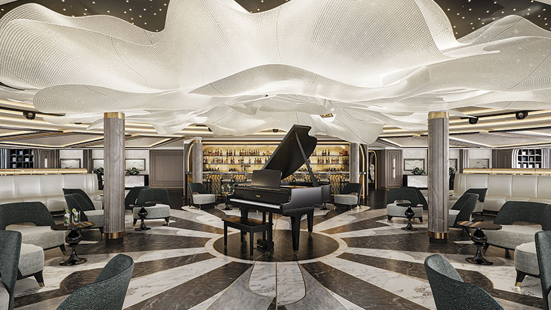 viagens seven seas grandeur: lounge