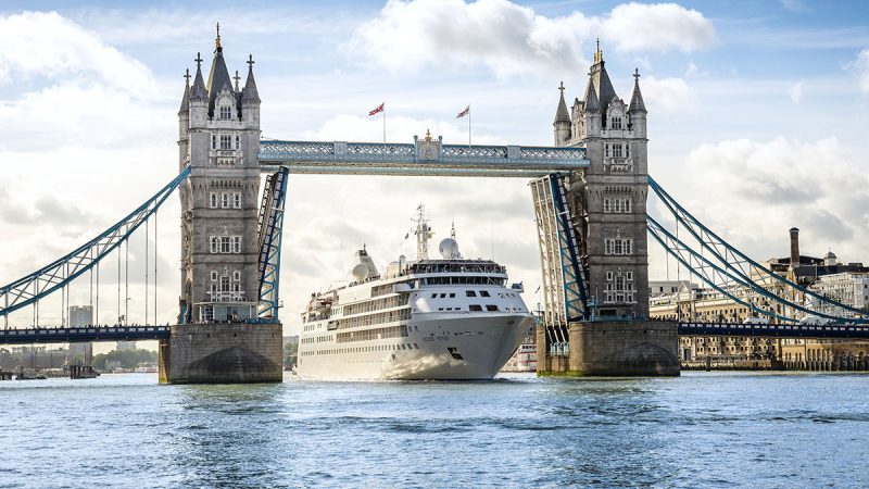 travessias cruzeiros brasil europa 2023: silversea em Londres