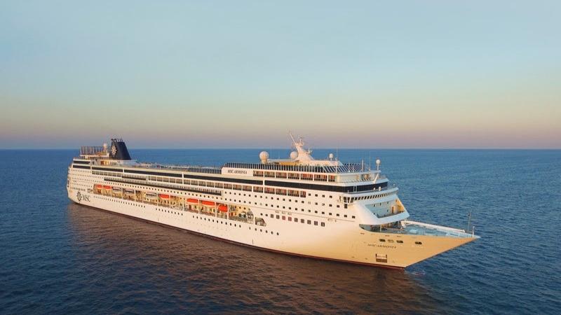 A MSC terá travessias com navio MSC Armonia