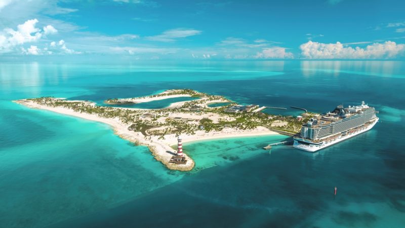 Ocean Cay, a Ilha Privativa da MSC no mar das Bahamas