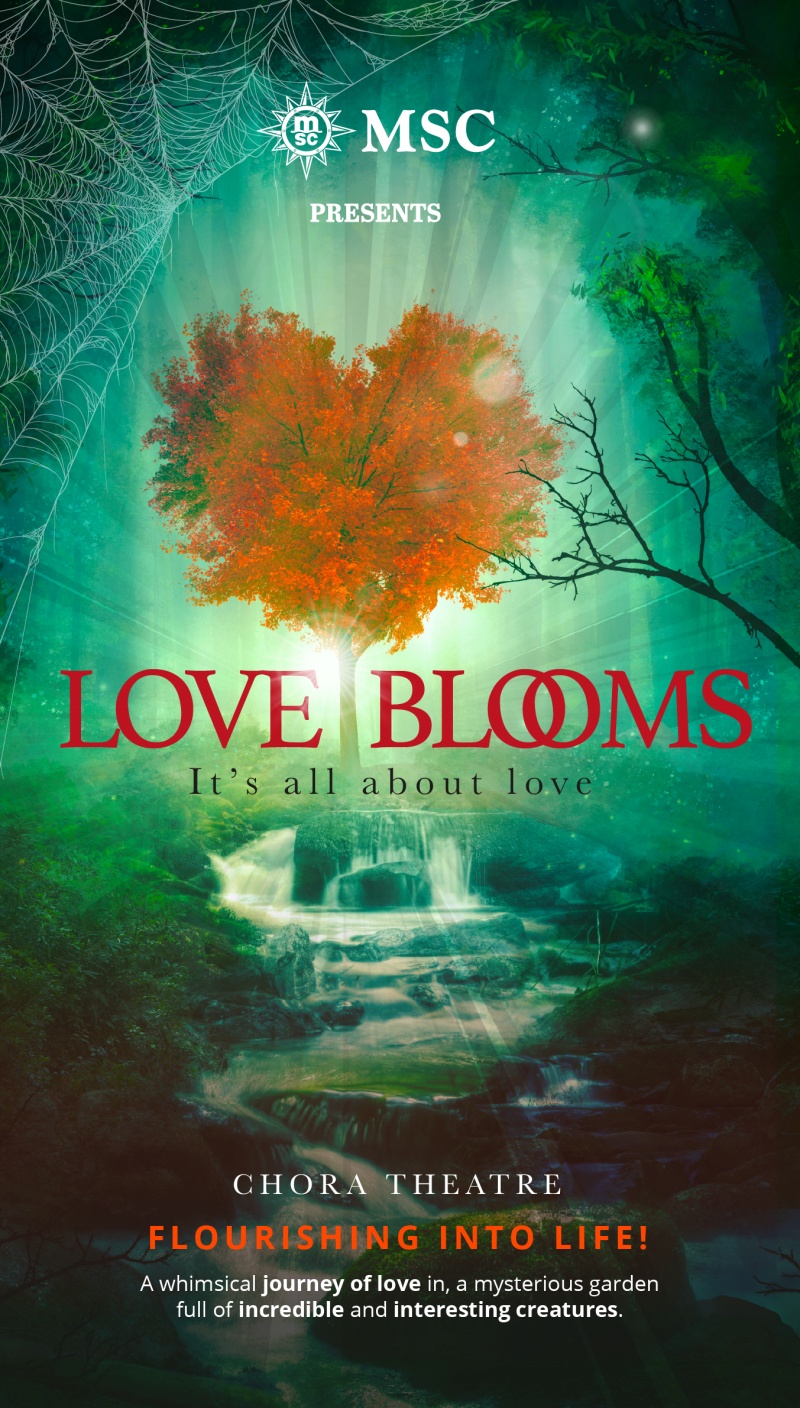 Love Blooms, espetáculo do MSC Seascape