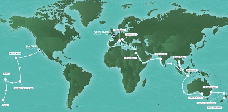 2025 World Voyage Azamara Onward