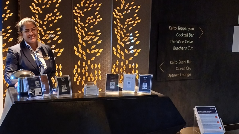 MSC Seashore restaurantes de especialidade