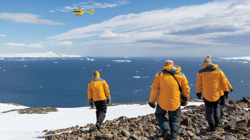 Antártica helicóptero