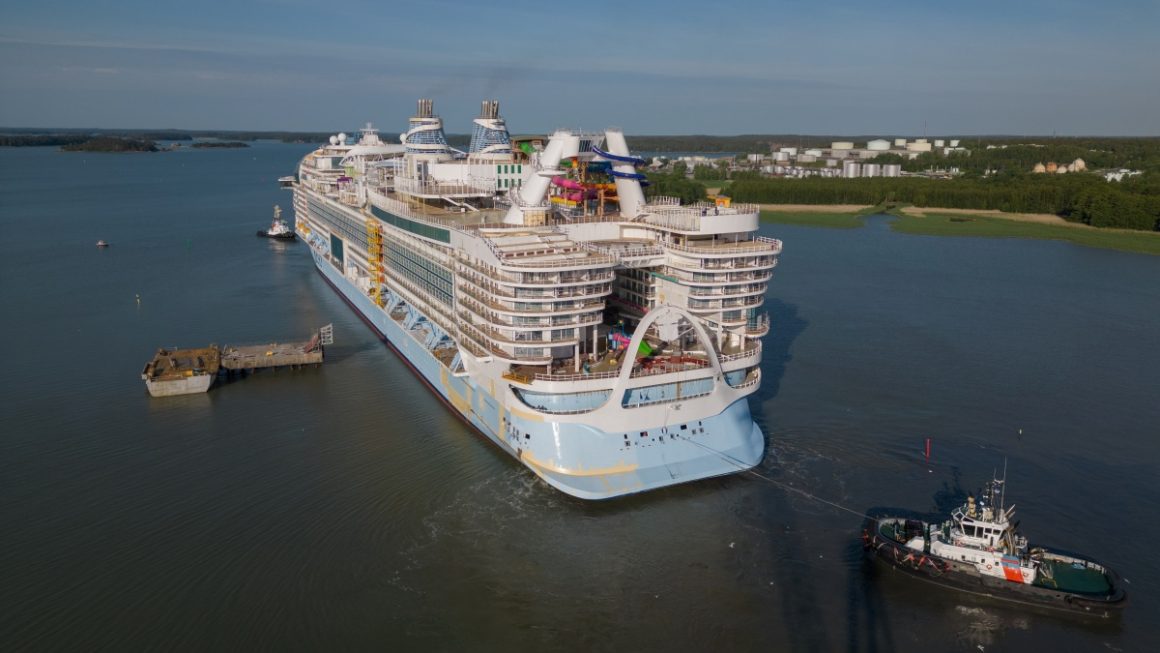 Icon of the Seas - teste de flutuação