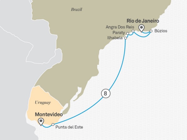 Roteiro Eclipse I no Brasil