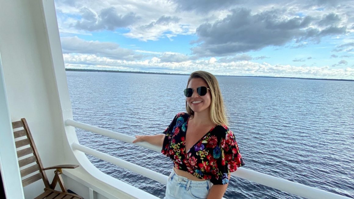 Nicole em cruzeiro na Amazônia