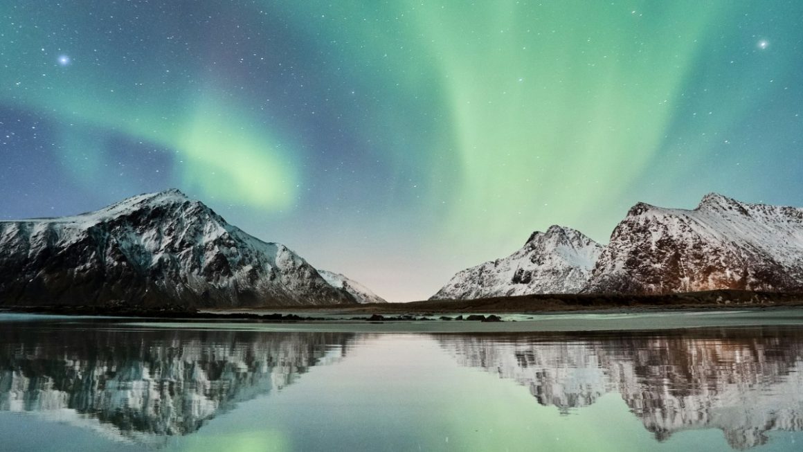 Aurora boreal na Noruega