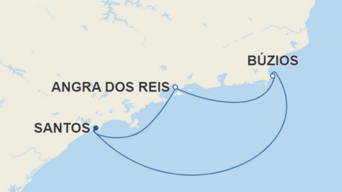 Roteiro passando por Angra dos Reis