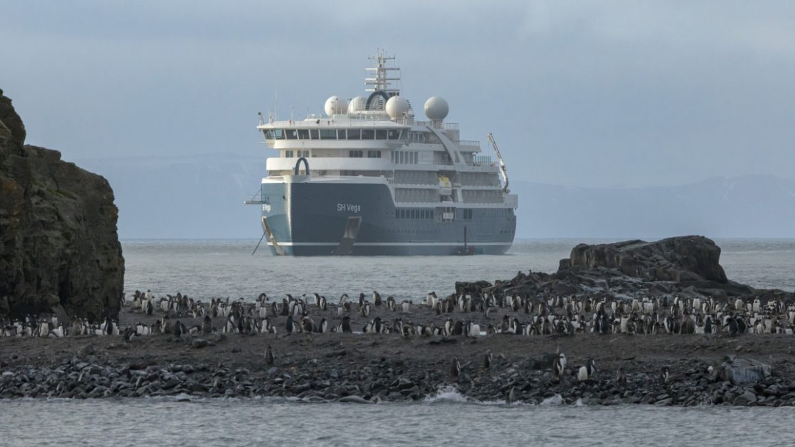 Navio SH Vega em Elephant Point - South Shetland Islands - Antártica