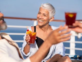 Deck aberto do Costa Diadema
