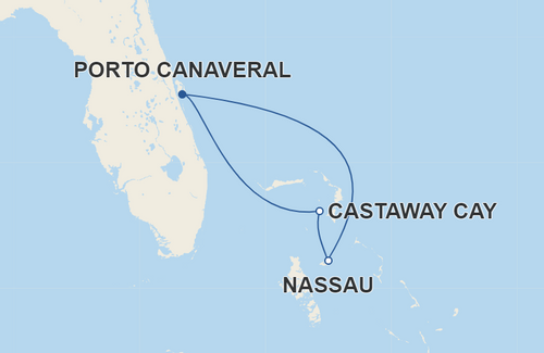 Roteiro de Ano Novo da Disney Cruise pelas Bahamas