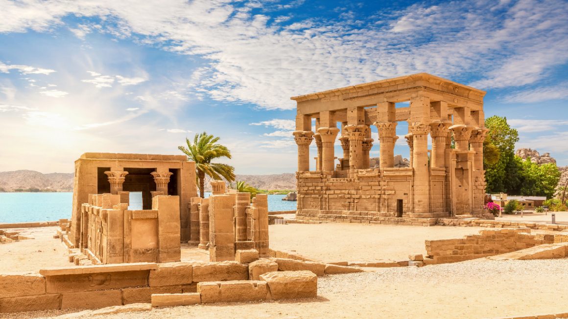 Parada do cruzeiro da AmaWaterways no Egito