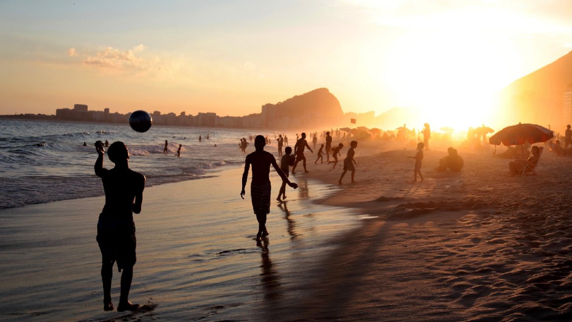 Pôr do sol no Rio de Janeiro