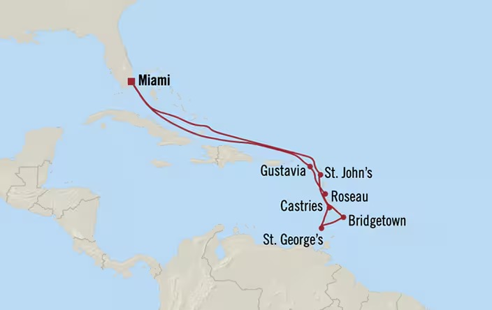 Idyllic West Indies com roteiro de 11 noites saindo de Miami