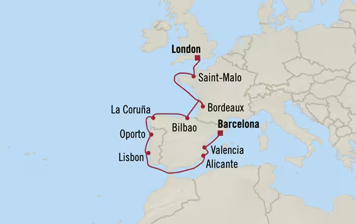 Epicurean France & Iberia com saída de Londres