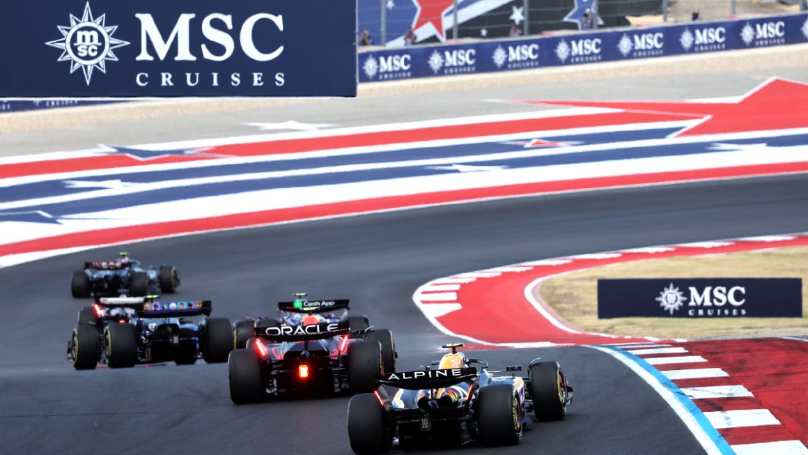 Corrida da fórmula 1 em parceria com a MSC que agora patrocina BWT Alpine Formula One Team