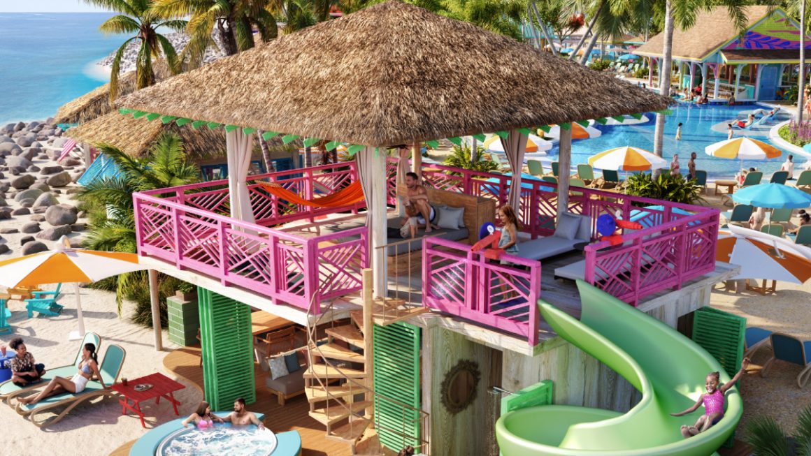 Representação do parque do Royal Beach Club Paradise Island