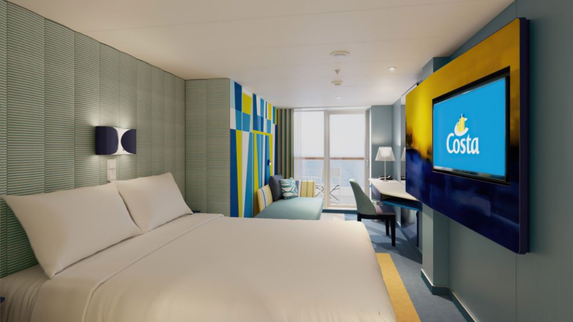 Cabine varanda do Costa Toscana