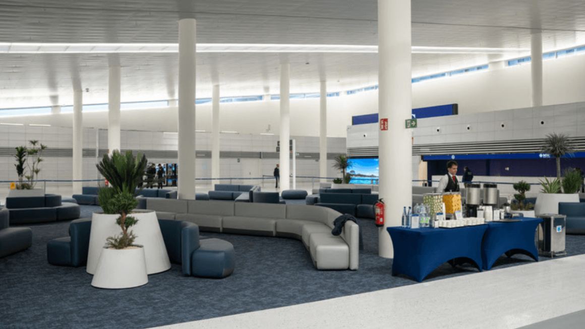 Novo terminal da MSC Cruzeiros área de espera