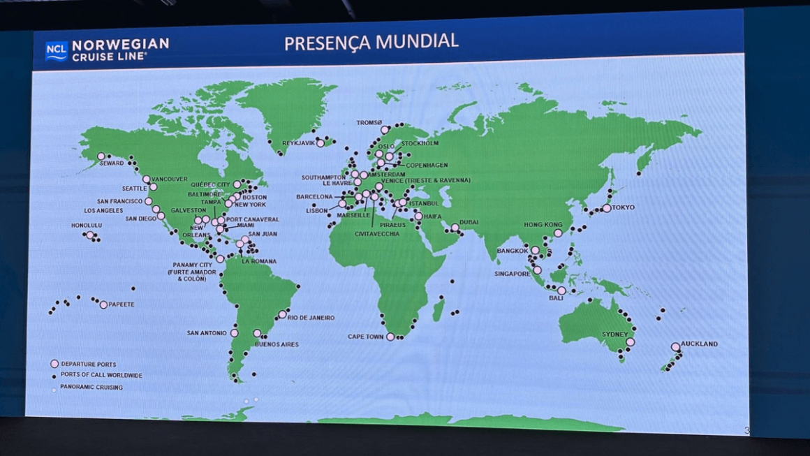 Presença mundial da NCL