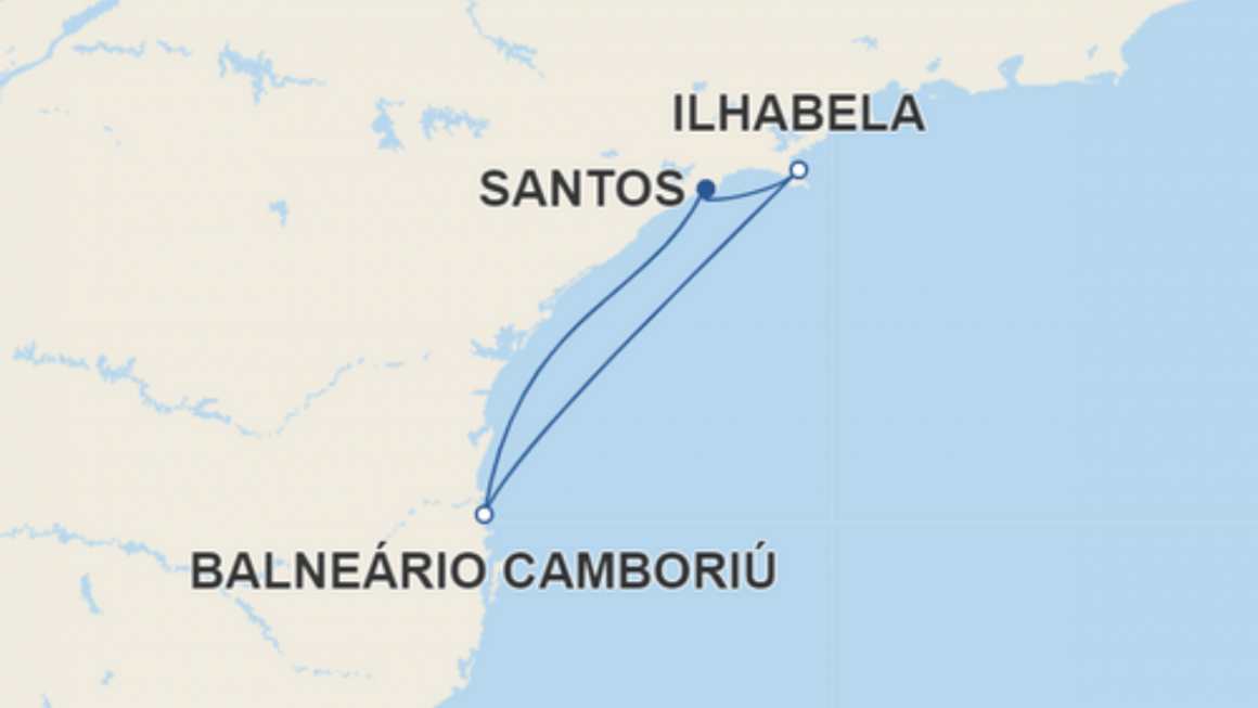 Roteiro do Costa Pacífica