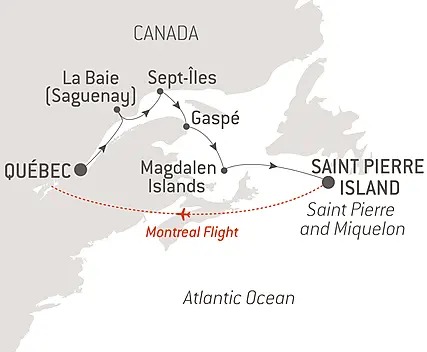 Roteiro The St. Lawrence River in the Heart of the Boreal Winter