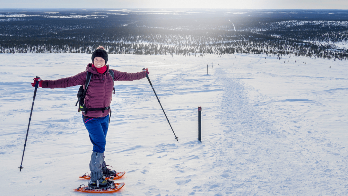 snowshoeing