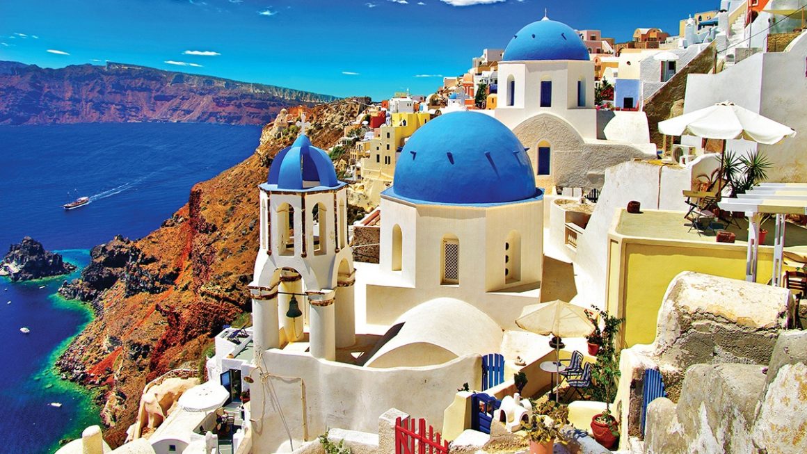 Oia em Santorini