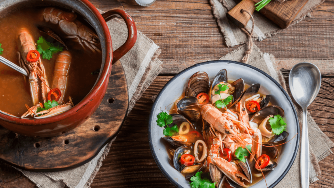 Sopa de frutos do mar