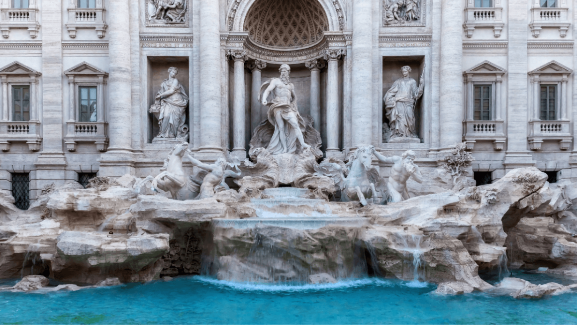 Fontana de Trevi em Roma