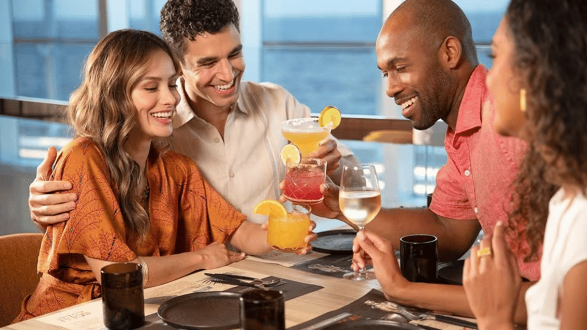 Amigos curtindo a bordo do MSC Cruzeiros