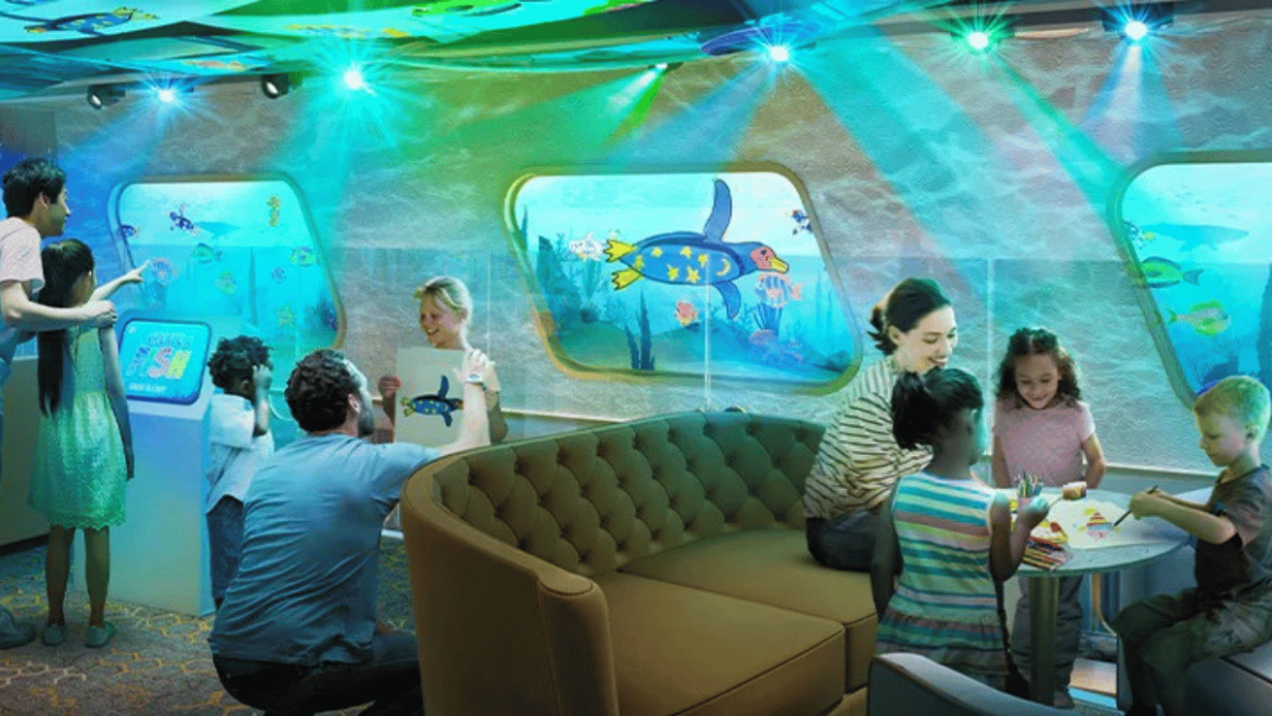 Atividade Kids a bordo do Carnival Jubilee