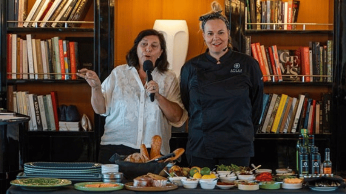 Demonstrações de culinária com a Atlas