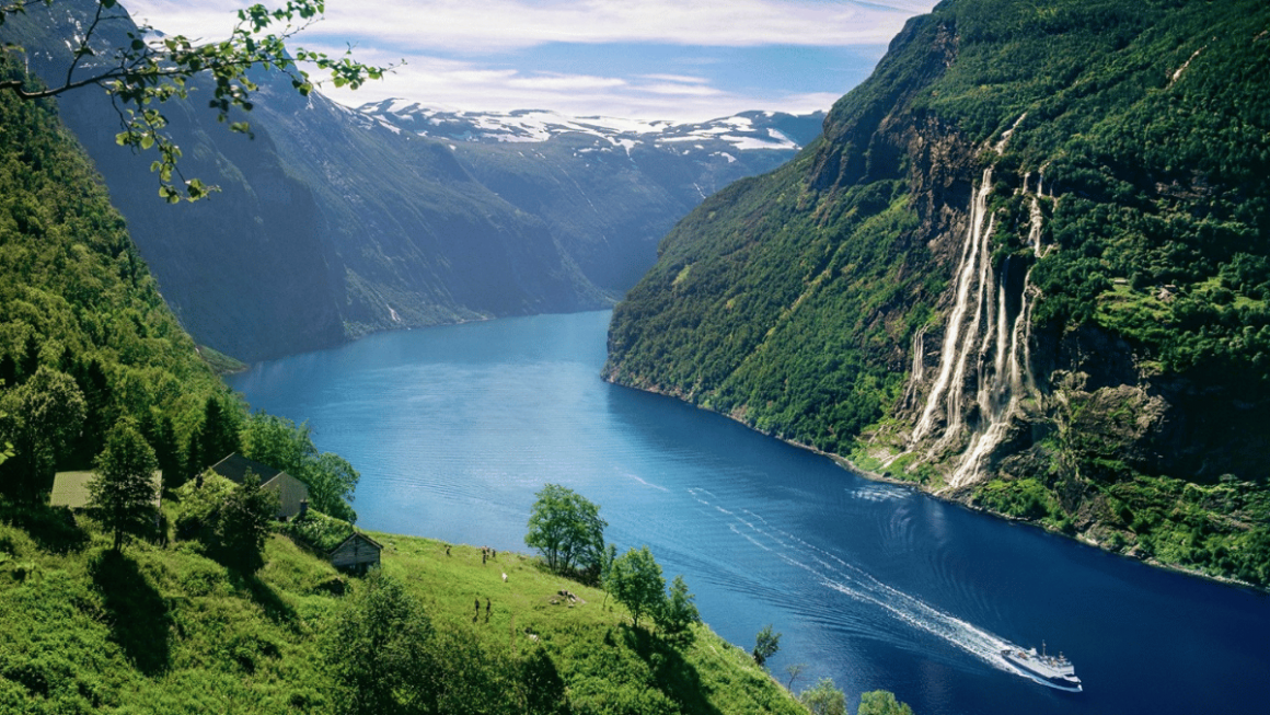 Fiorde de Geiranger na Noruega