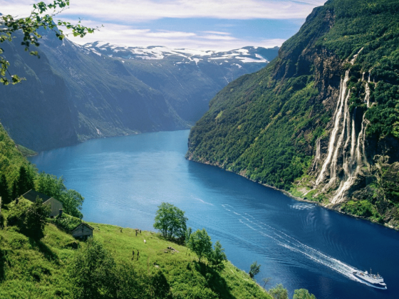 Fiorde de Geiranger na Noruega