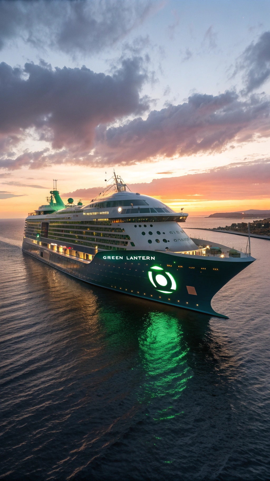 Navio do Lanterna Verde criado por IA