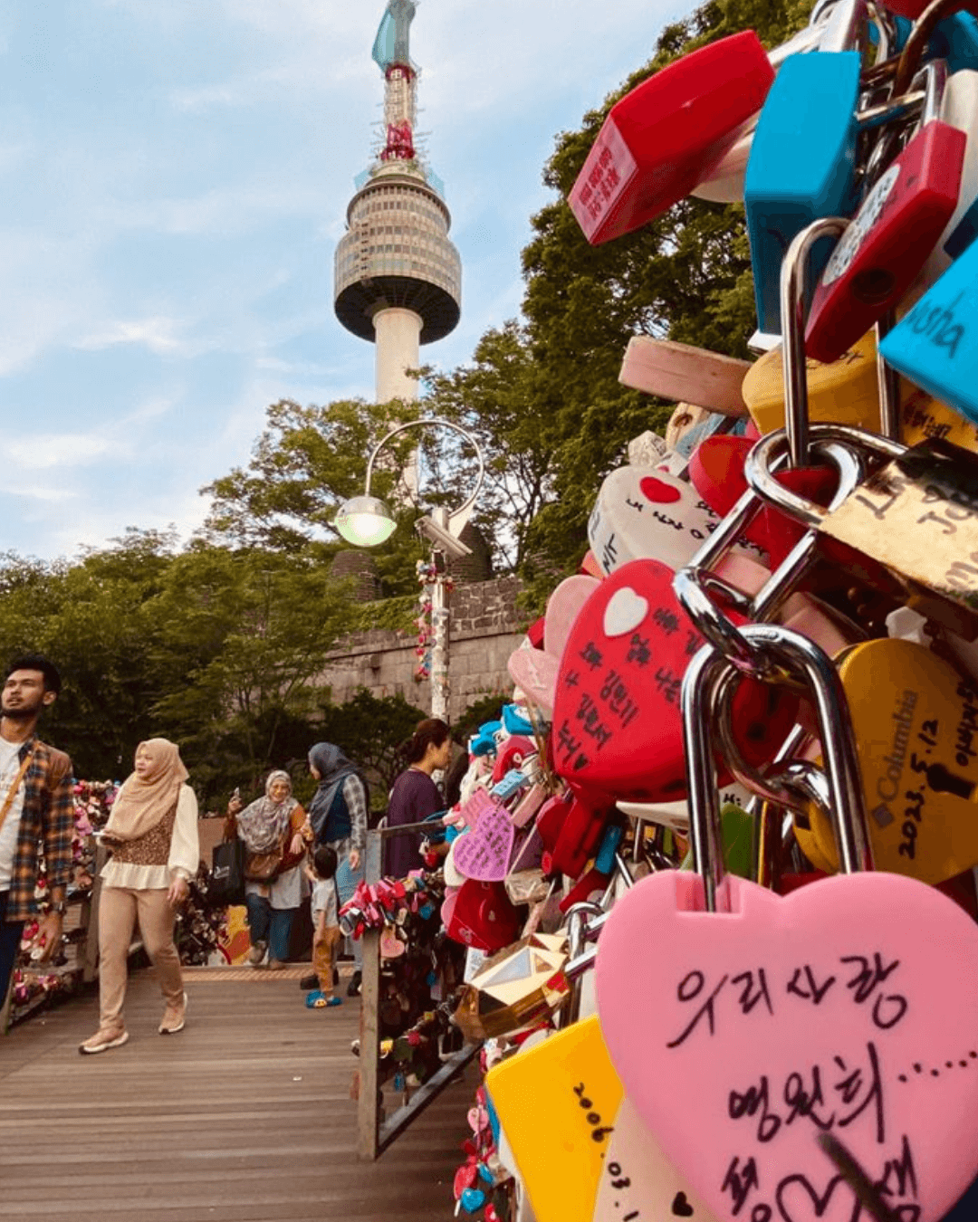 N Seoul Tower - Cadeados do amor 