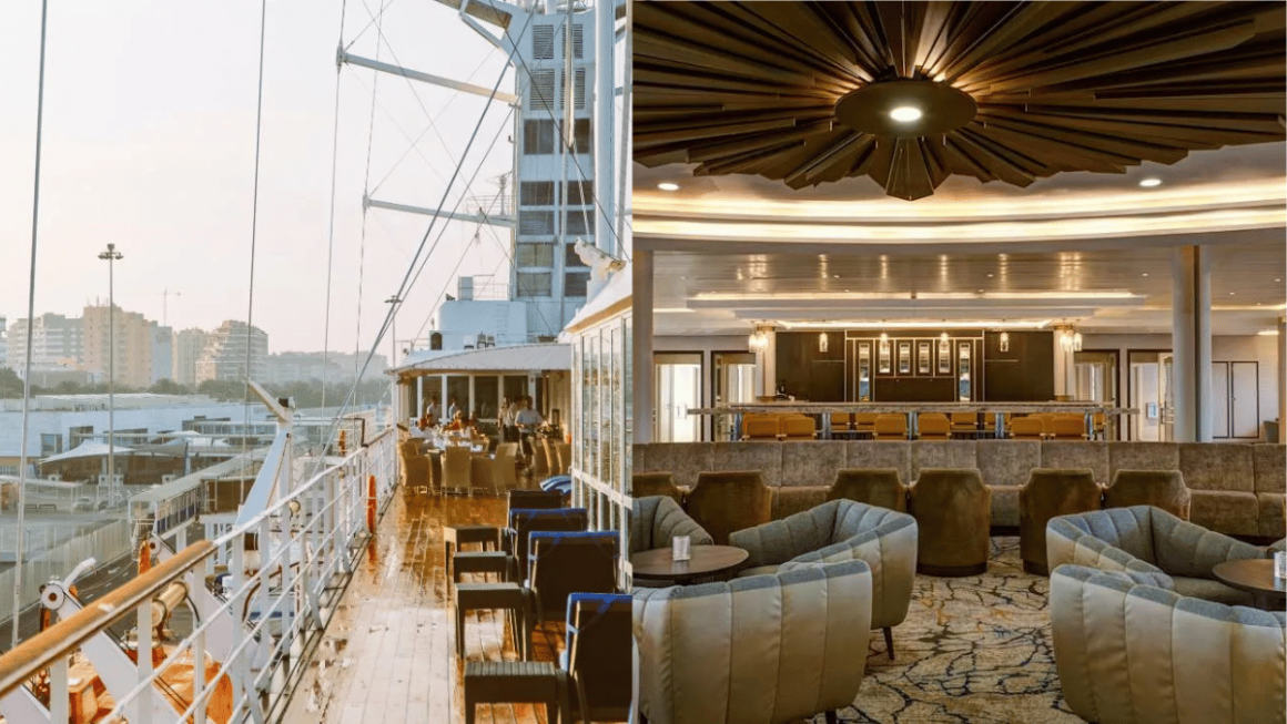 Lobby central navio da Windstar