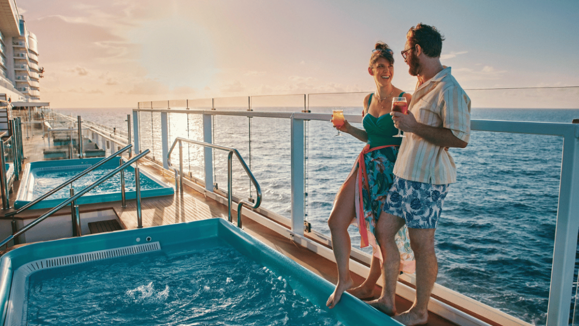 Aprecie o pôr do sol enquanto relaxa