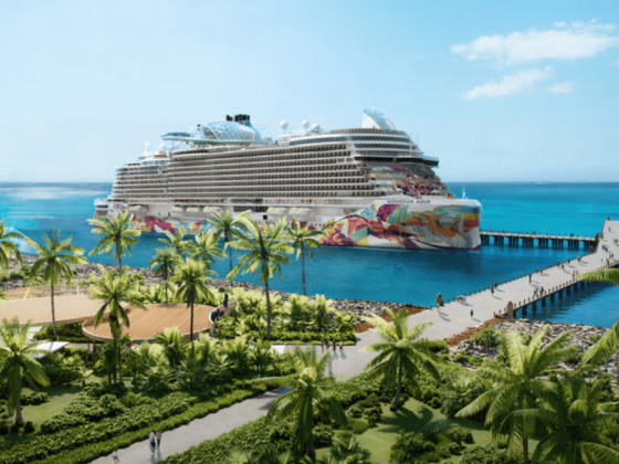 Norwegian Aqua em Great Stirrup Cay NCL JOMO
