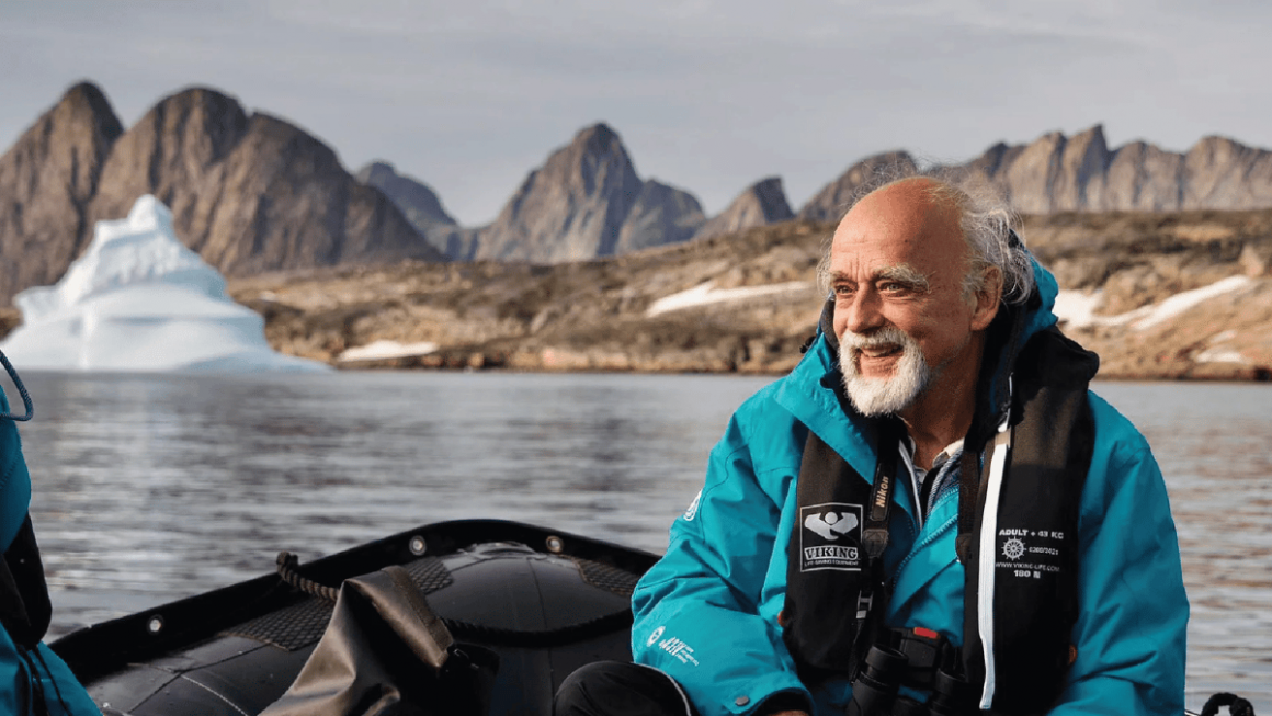 Heinz-Ulrich “Uli” Reyer durante expedição no Ártico