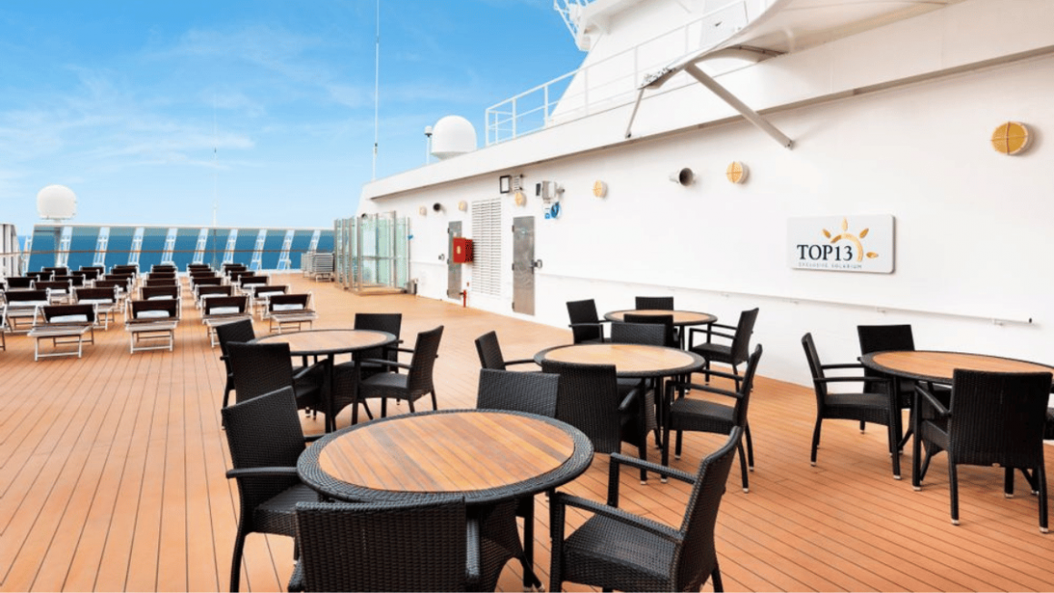 Top 13 solário da MSC Cruzeiro