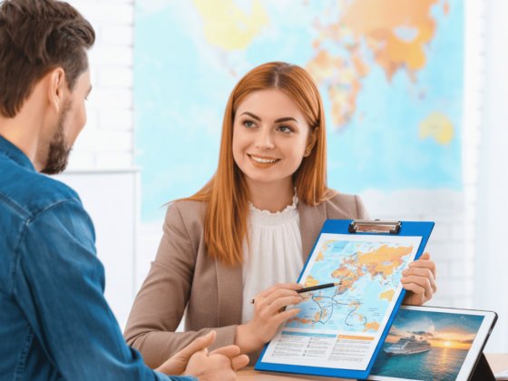 Venda de cruzeiros com agente de viagens