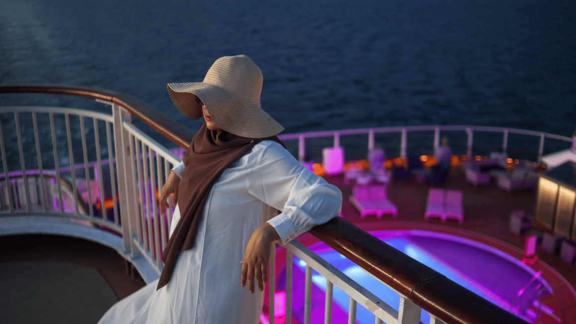 Roupas confortáveis em cruzeiro