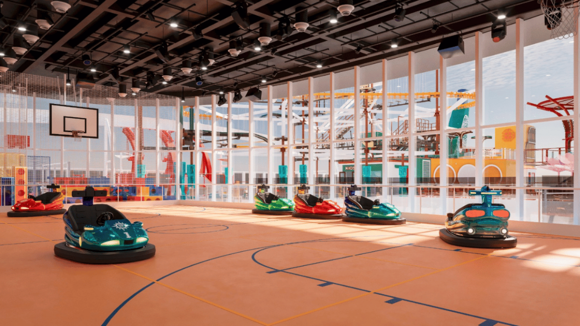 Carrinhos bate bate no MSC World Asia