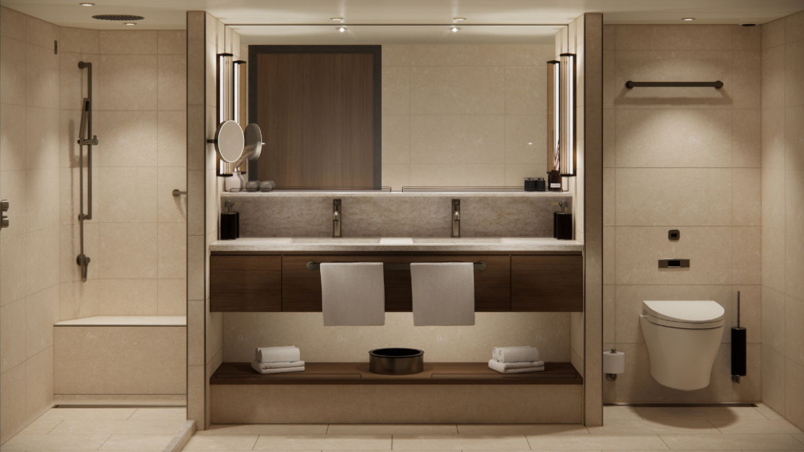 banheiro aquamarina no bathtub