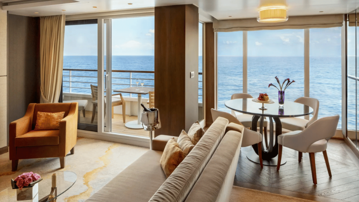 Suíte Penthouse a bordo do Crystal Symphony