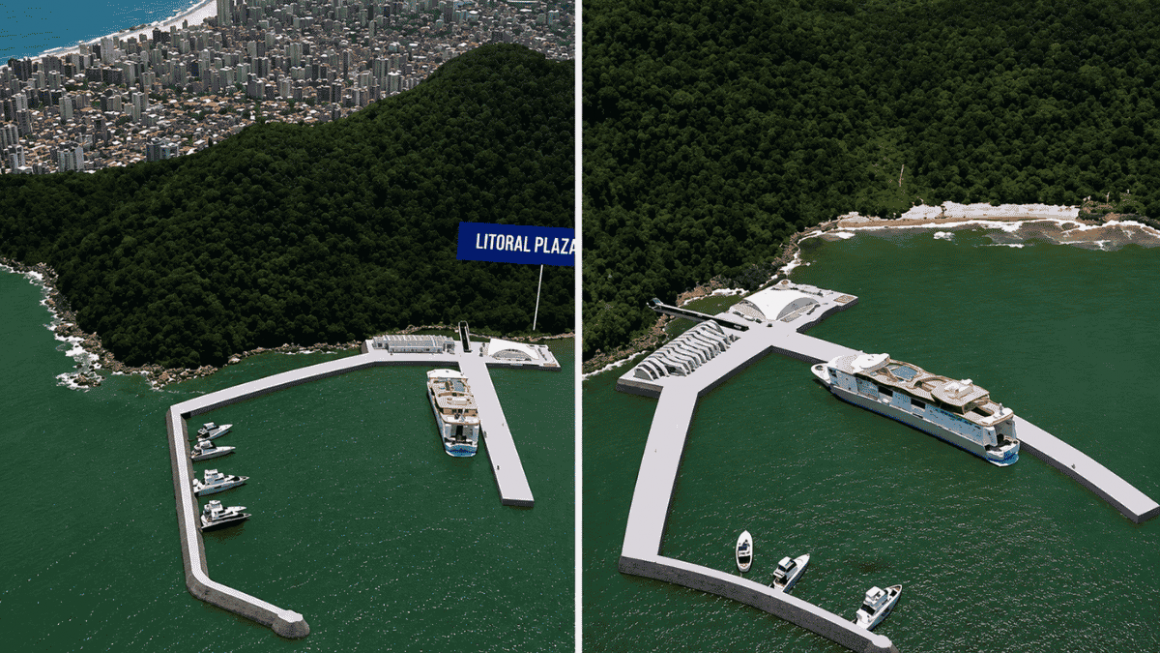 Projeto do terminal de cruzeiros de Praia Grande